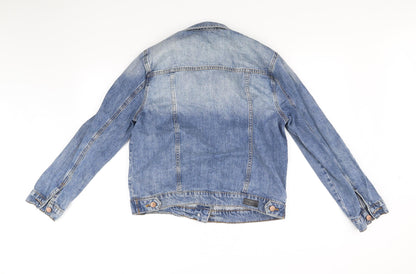 Preloved STS Blue Womens Blue   Jacket  Size S - Back
