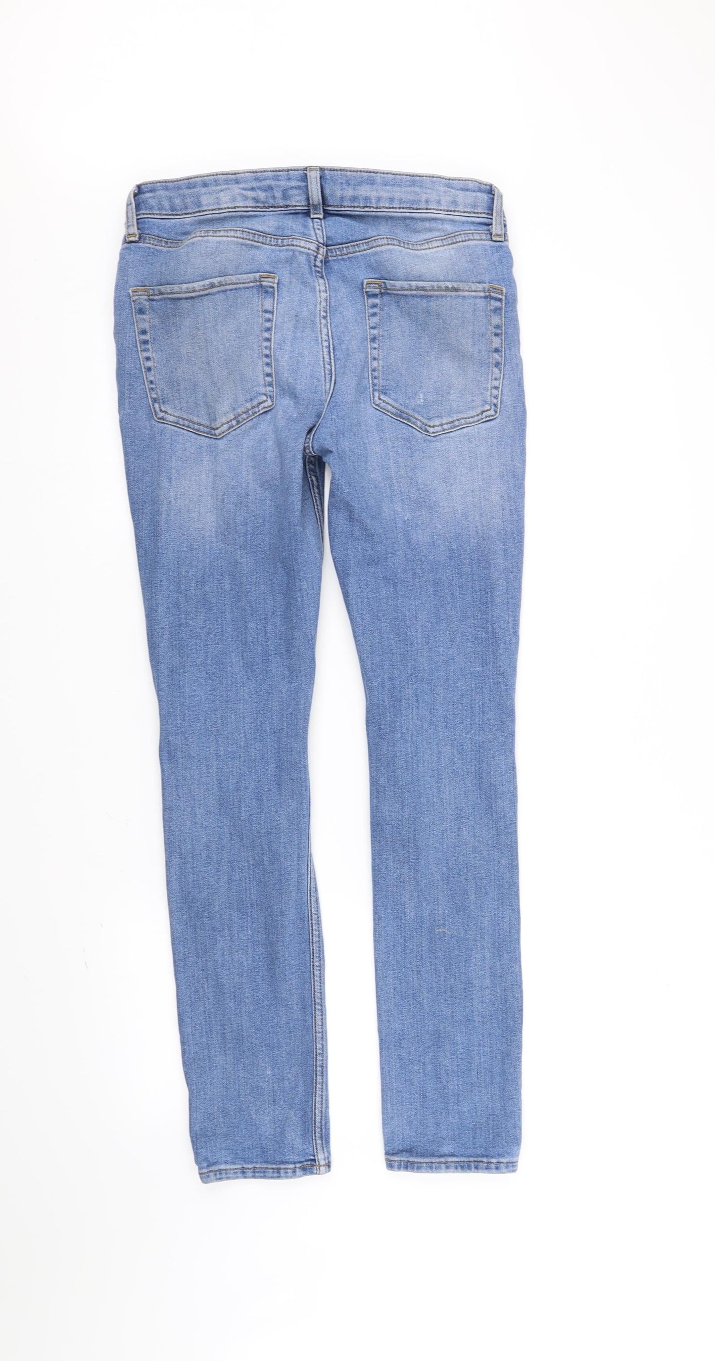 Topman Mens Blue   Straight Jeans Size M L32 in