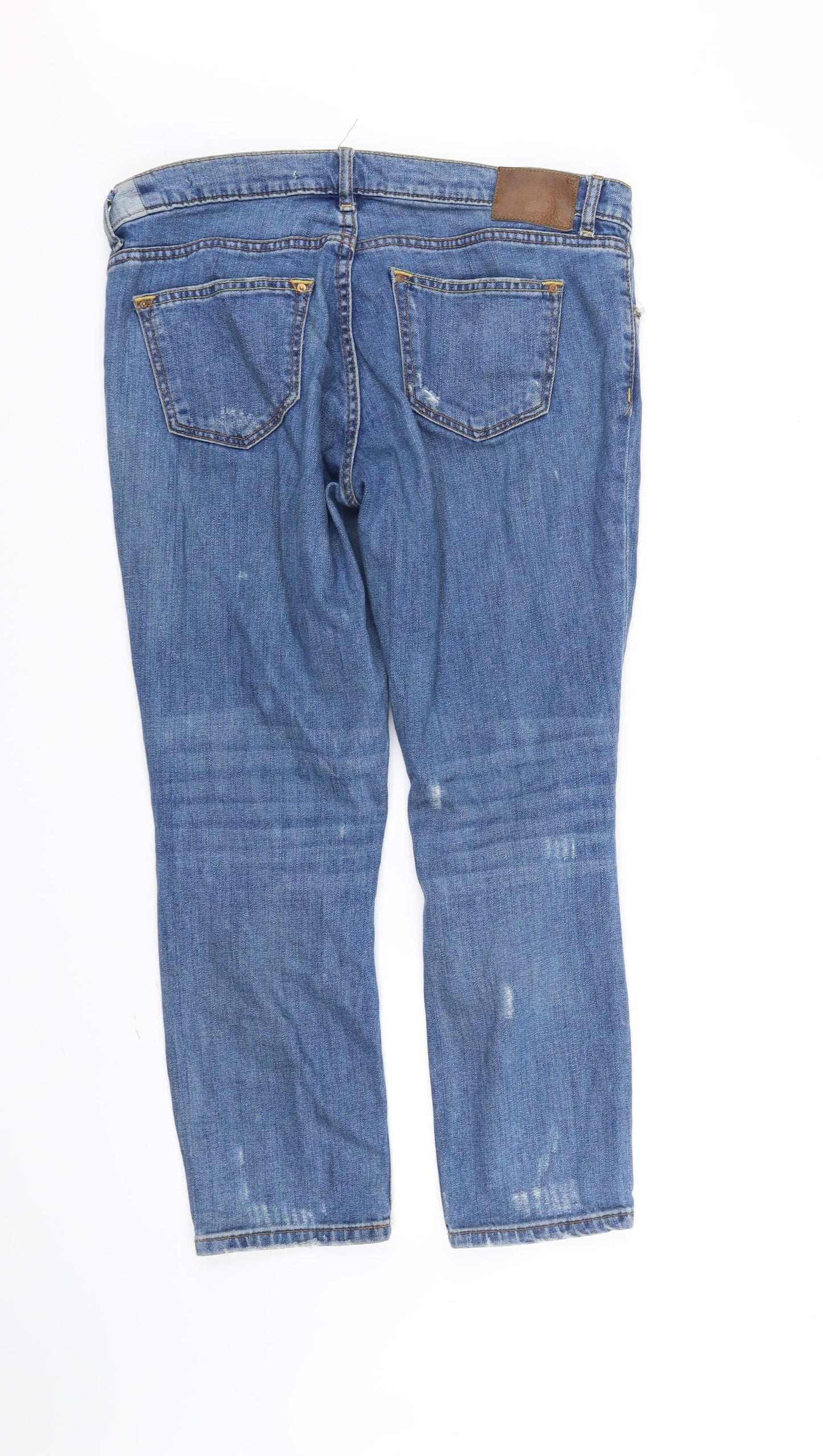 Zara Womens Blue   Straight Jeans Size M L25 in