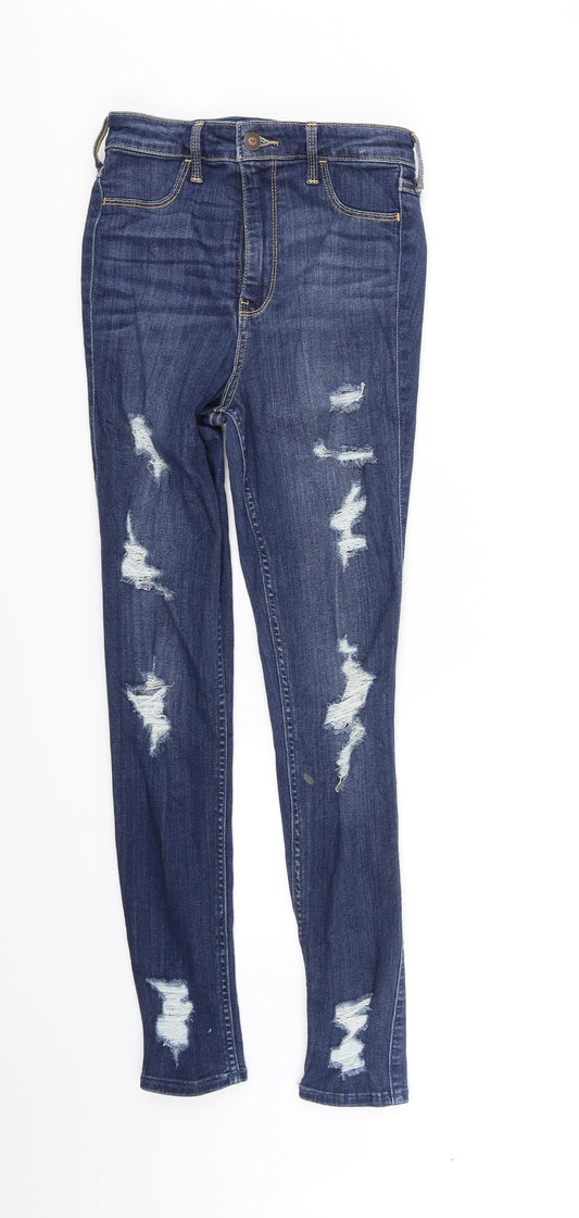holister Girls Blue   Straight Jeans Size 5 Years - Distressed