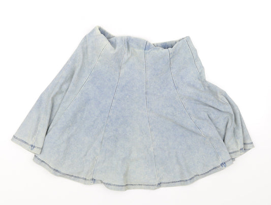 Topshop Womens Blue   Flare Skirt Size 8