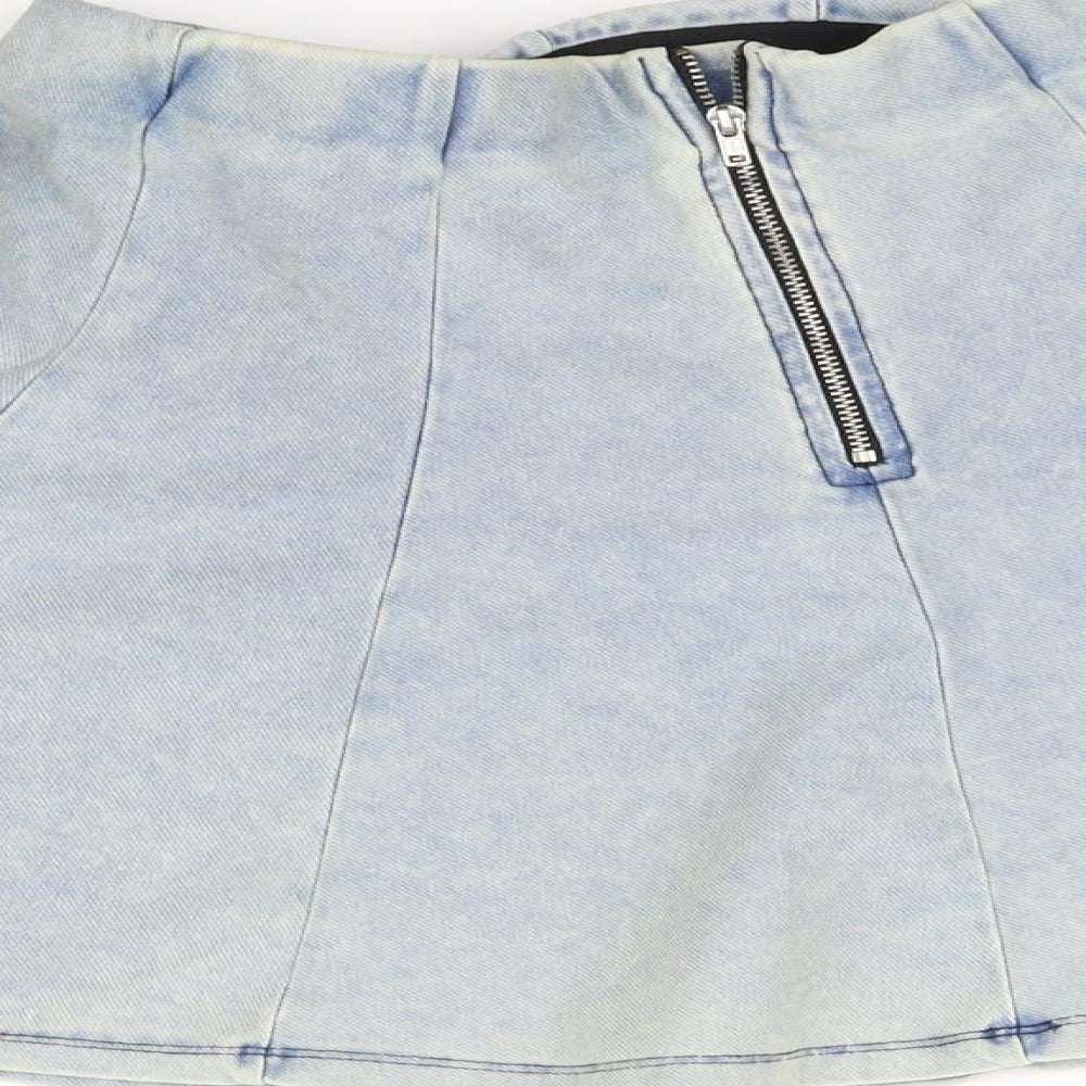 Topshop Womens Blue   Flare Skirt Size 8