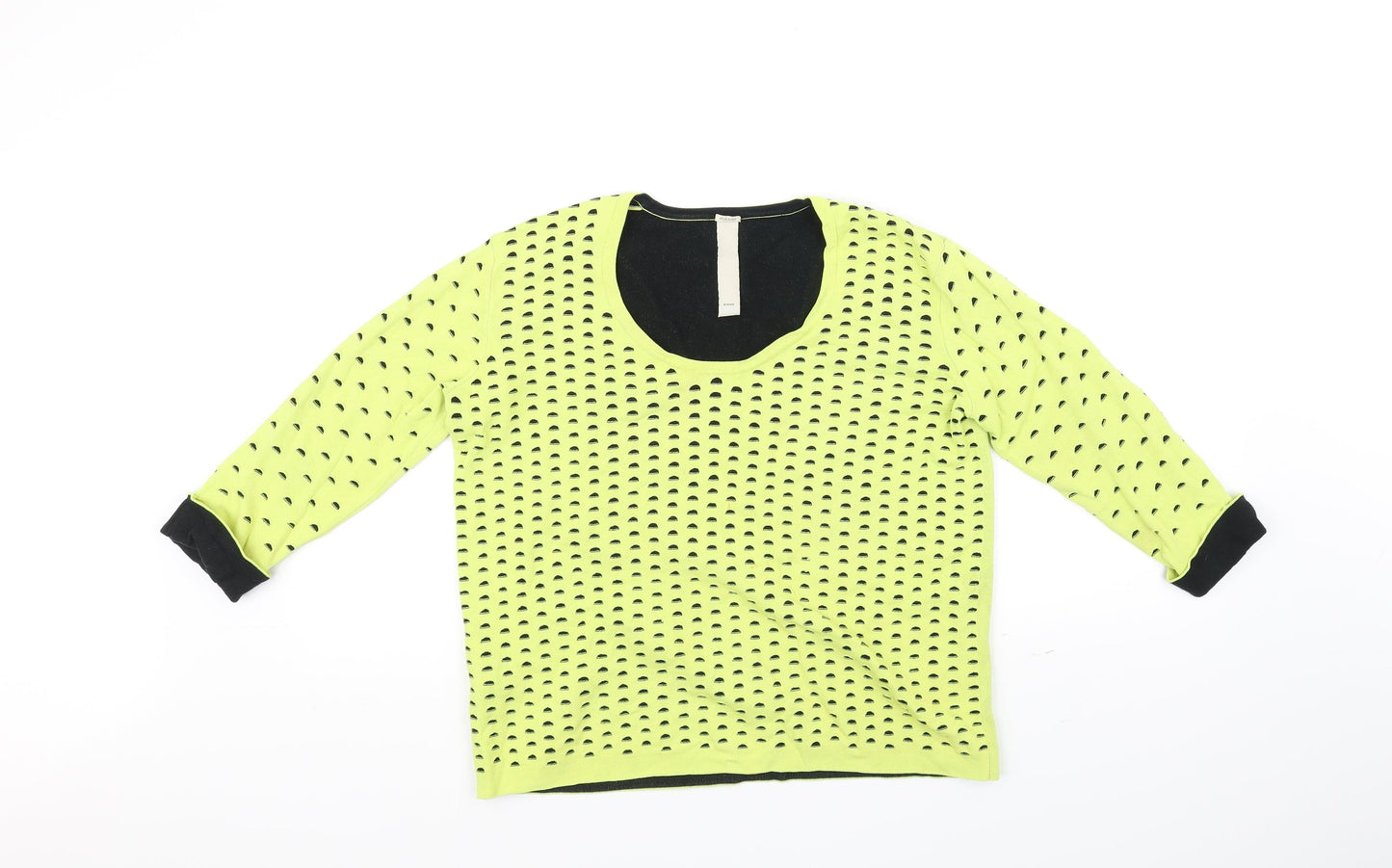 PINKO Womens Yellow   Pullover Jumper Size S