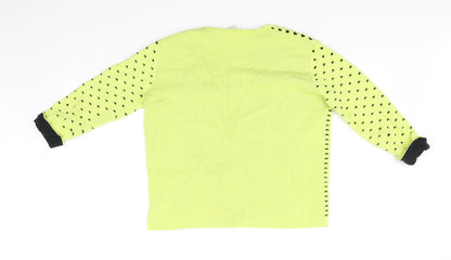 Preloved PINKO Womens Yellow   Pullover Jumper Size S - Back
