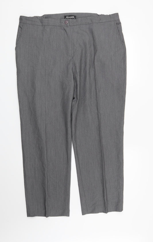 ALEXARA Womens Grey   Trousers  Size 20 L27 in