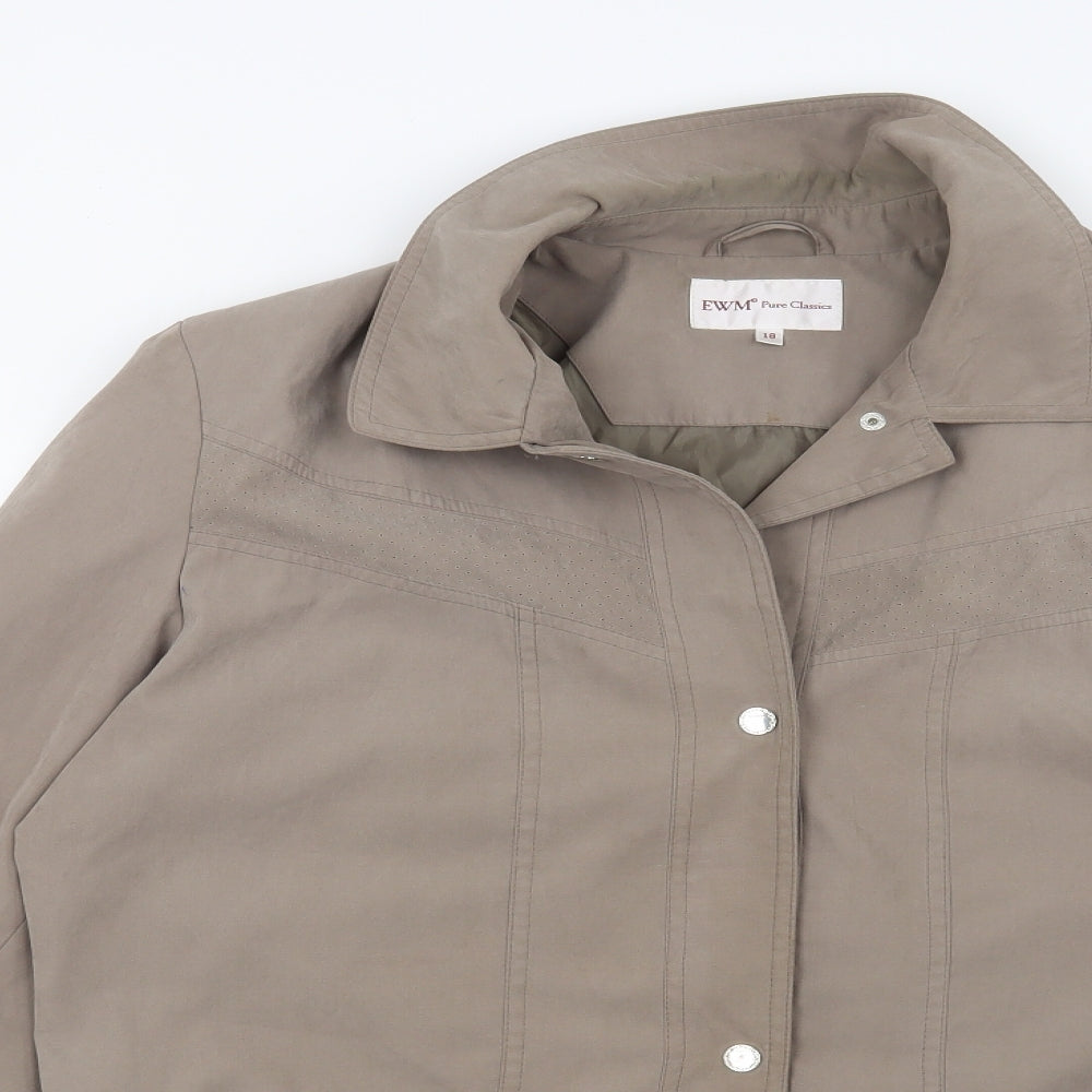EWM Womens Brown   Jacket  Size 18