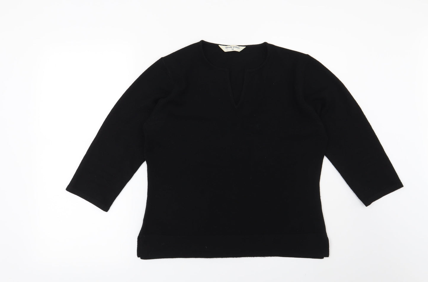 Dorothy Perkins Womens Black   Pullover Jumper Size 16