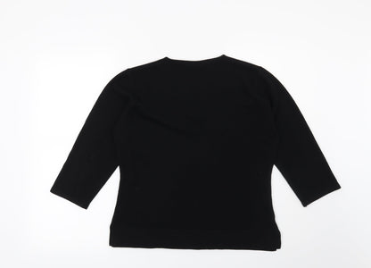 Preloved Dorothy Perkins Womens Black   Pullover Jumper Size 16 - Back