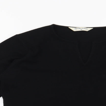 Preloved Dorothy Perkins Womens Black   Pullover Jumper Size 16 - Detail
