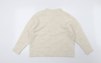 Preloved NEXT Womens Beige   Pullover Jumper Size M - Back
