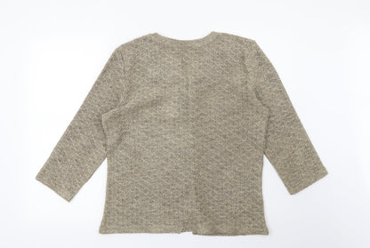 Preloved Per Una Womens Beige   Cardigan Jumper Size L - Back