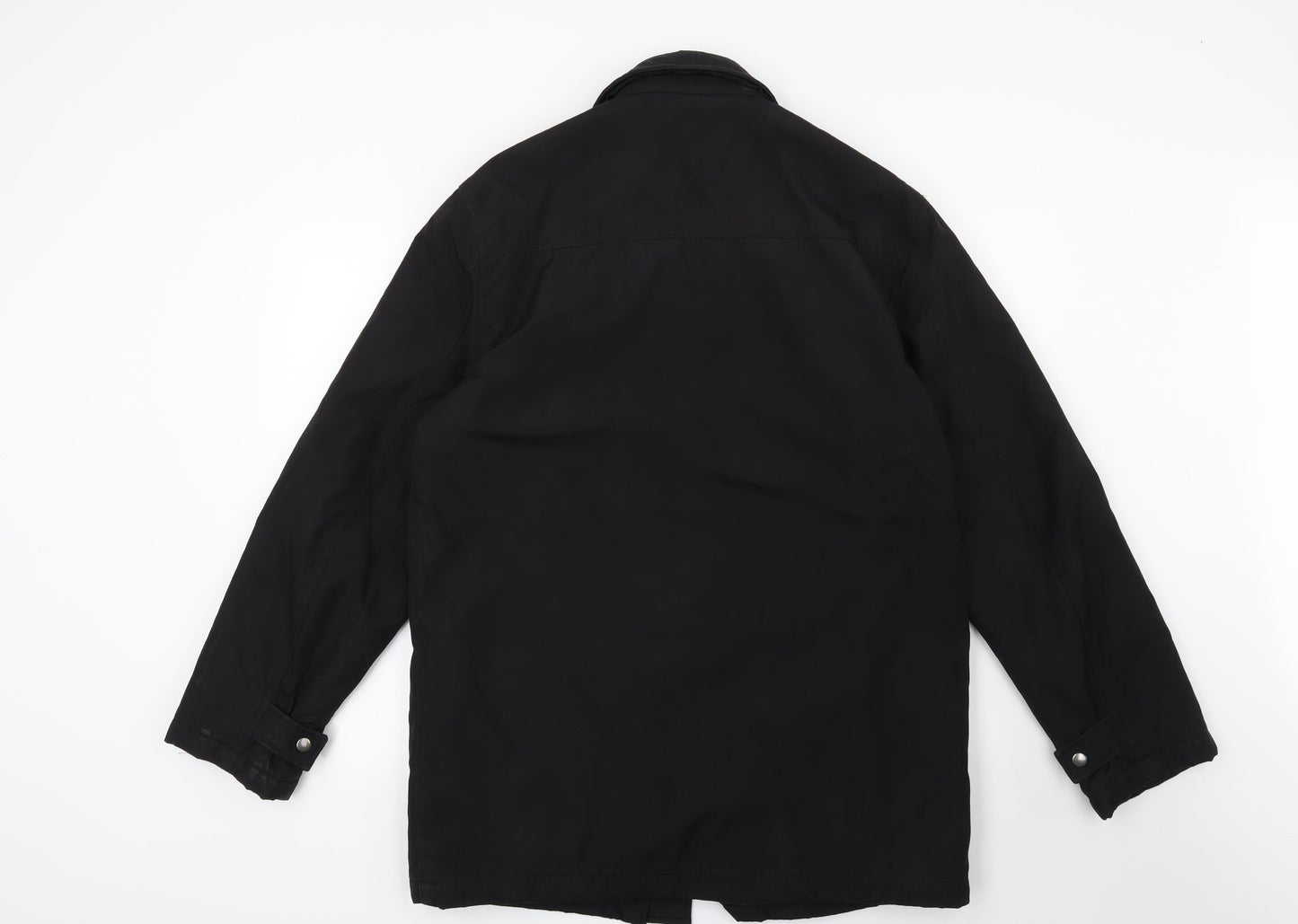 Preworn Mens Black   Overcoat Coat Size S