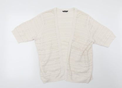 Preloved BHS Womens Beige   Cardigan Jumper Size 18 - Front