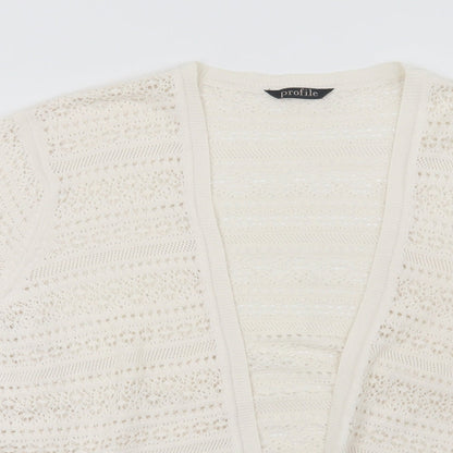 Preloved BHS Womens Beige   Cardigan Jumper Size 18 - Detail