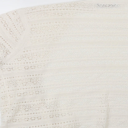 Preloved BHS Womens Beige   Cardigan Jumper Size 18 - Label