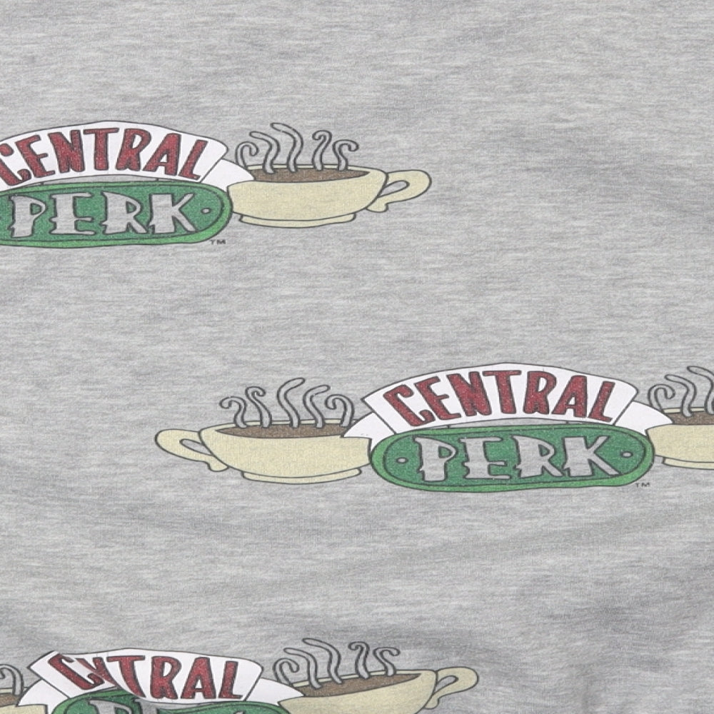 Primark Womens Grey   Pullover Sweatshirt Size 10  - Friends Central Perk