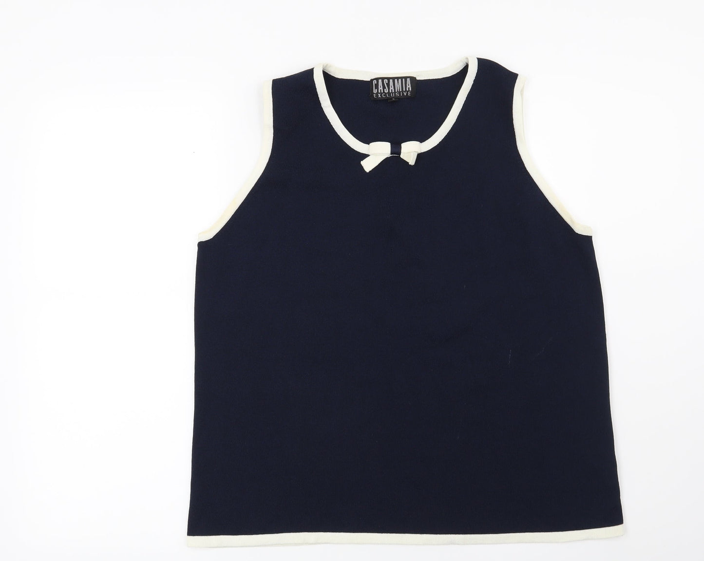 Casamia Womens Blue   Basic Blouse Size L