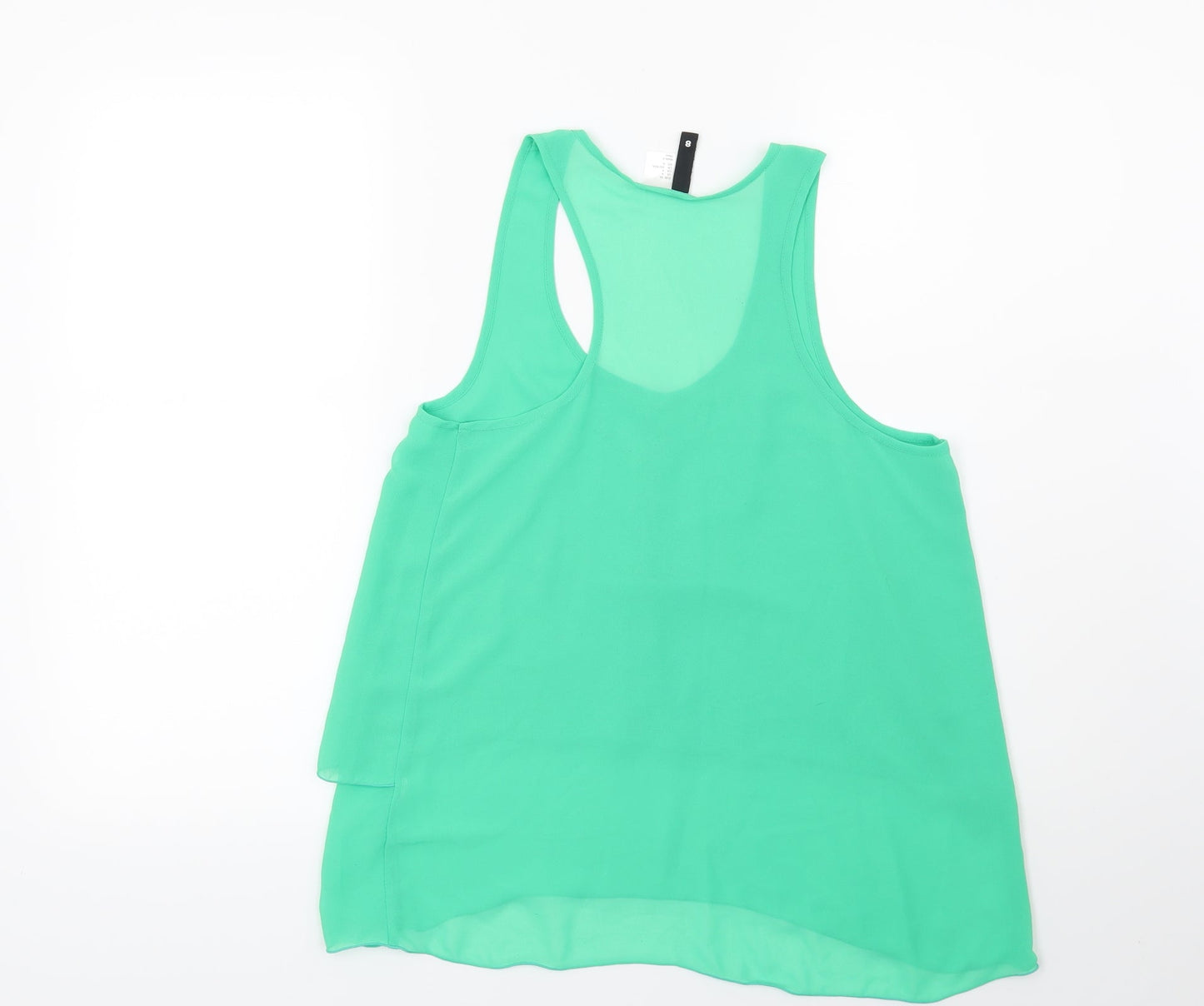H&M Womens Green   Basic Blouse Size 8