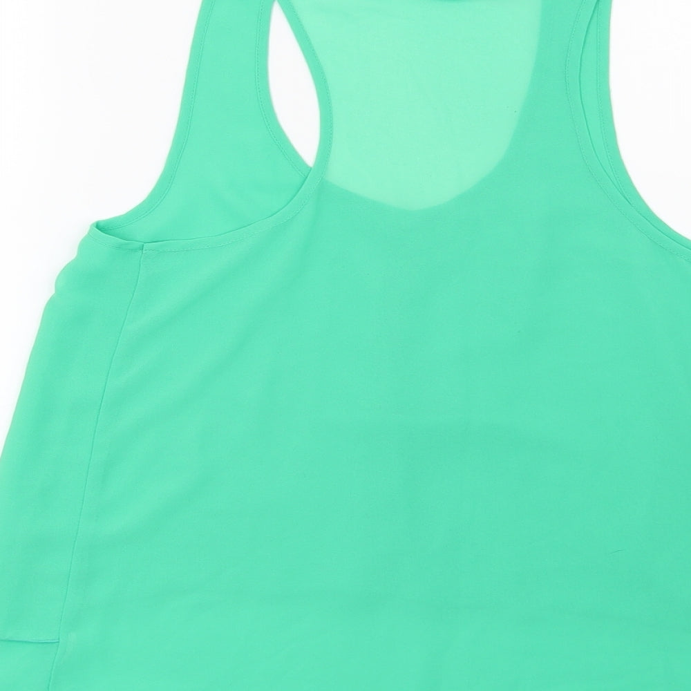 H&M Womens Green   Basic Blouse Size 8