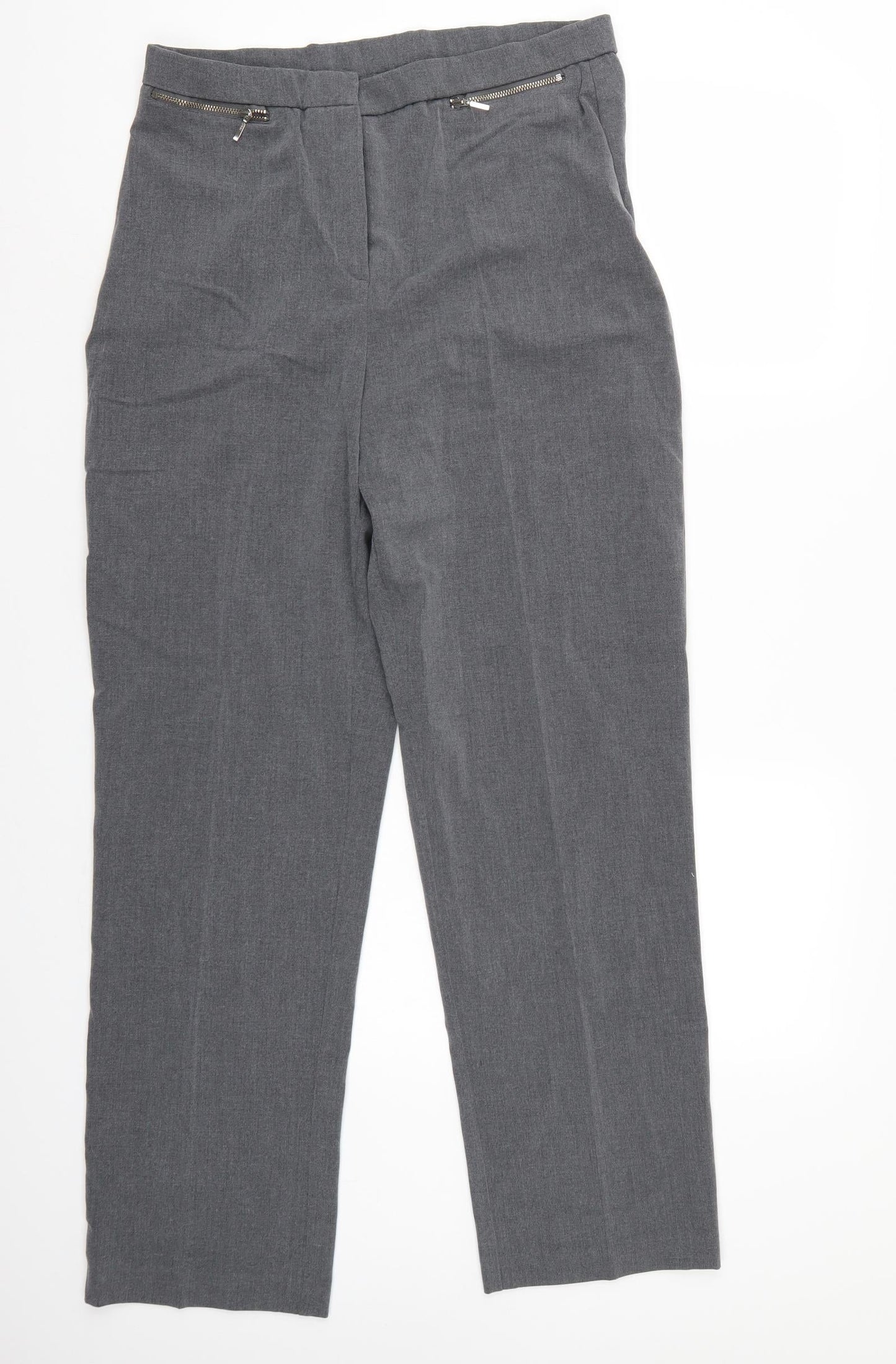 magi Womens Grey   Trousers  Size 16 L31 in