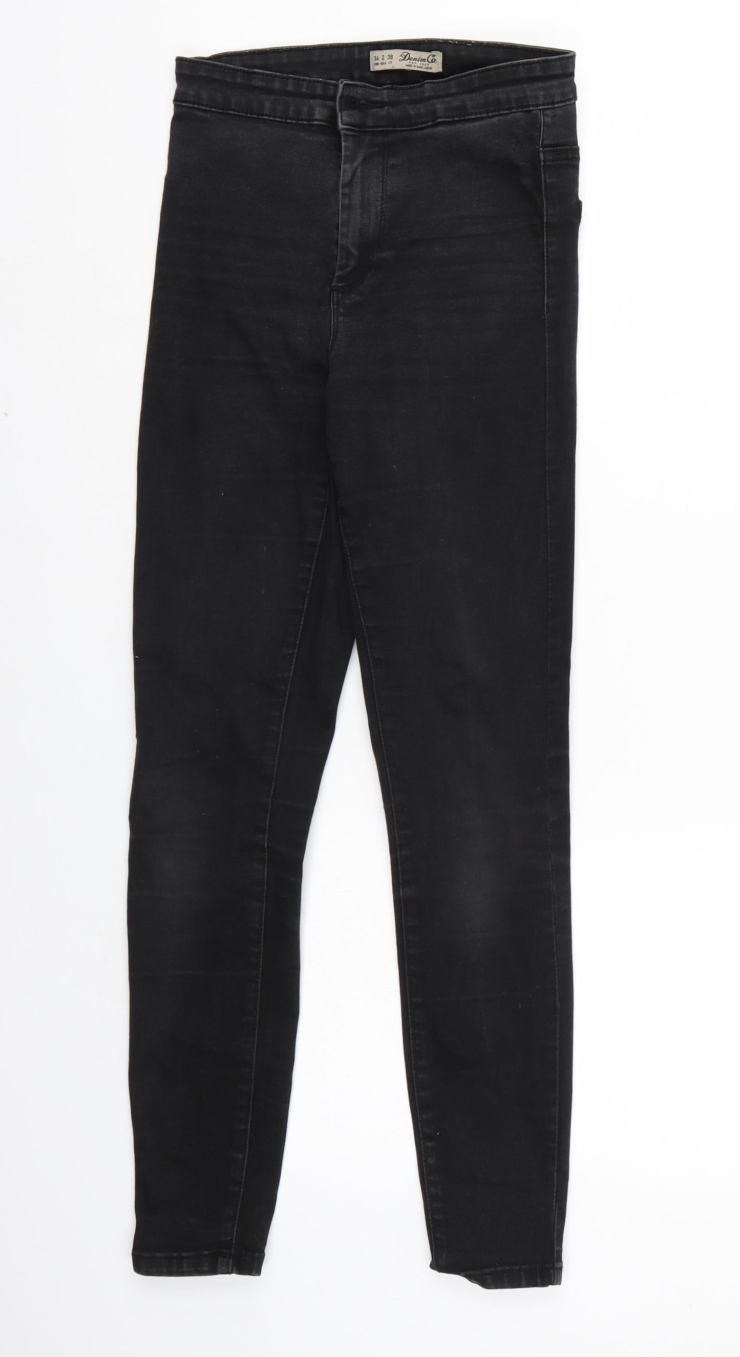 Denim & Co. Womens Black   Skinny Jeans Size 34 L27 in
