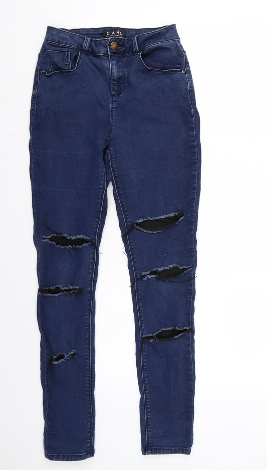 Peacocks Womens Blue   Skinny Jeans Size 10 L29 in