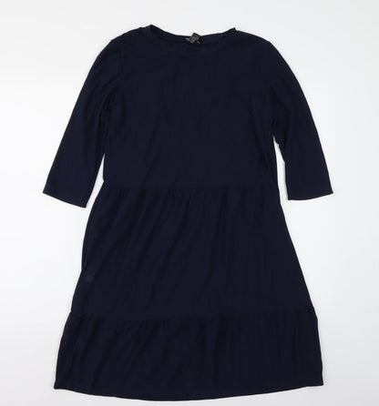 Preloved ESMARA Womens Blue  Rayon A-Line  Size 8 - Front
