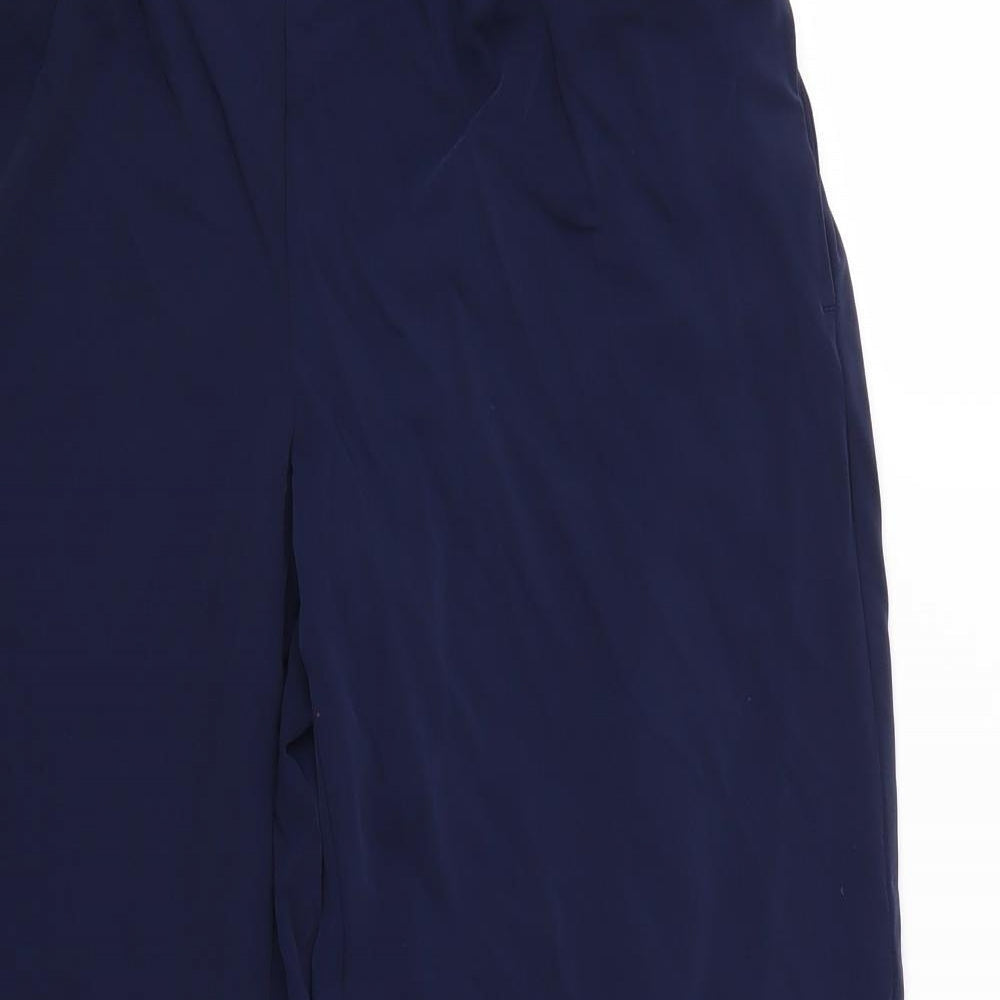 Marks and Spencer Womens Blue   Cropped Trousers Size 12 L27 in