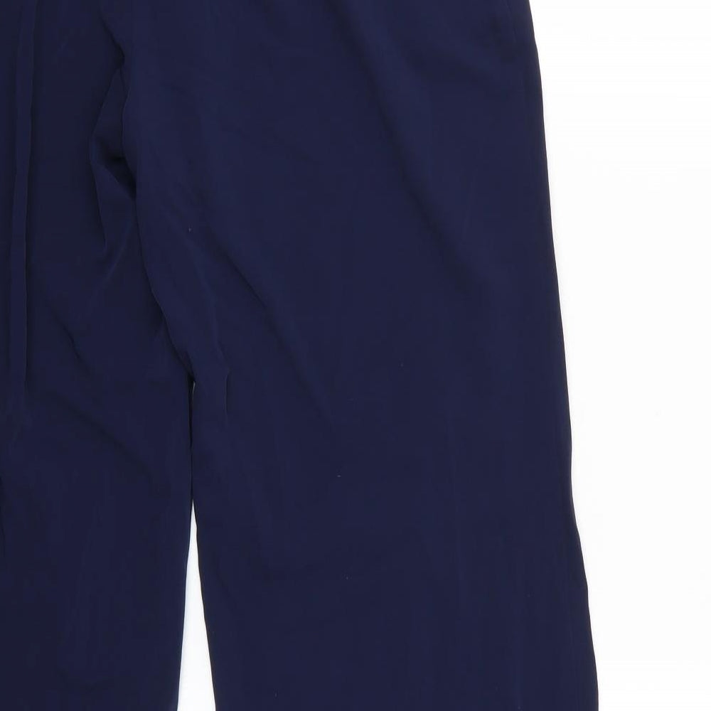 Marks and Spencer Womens Blue   Cropped Trousers Size 12 L27 in