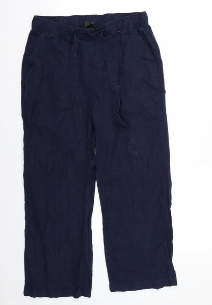 Preloved Bonmarché Womens Blue   Trousers  Size 14 L26 in - Front