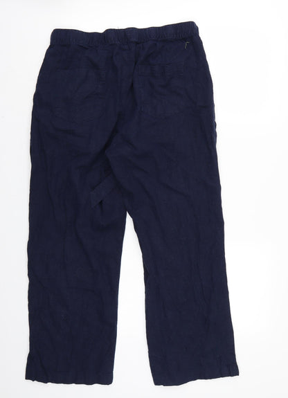 Preloved Bonmarché Womens Blue   Trousers  Size 14 L26 in - Back