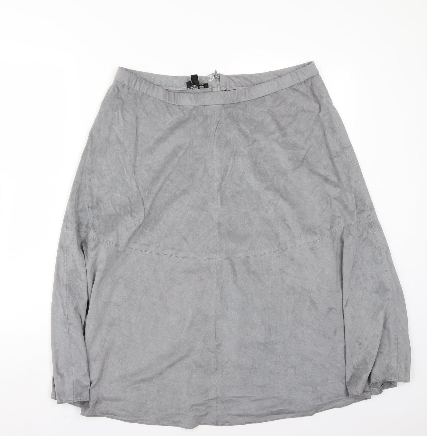 Pomodoro Womens Grey   A-Line Skirt Size 16