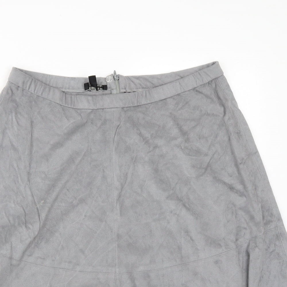 Pomodoro Womens Grey   A-Line Skirt Size 16