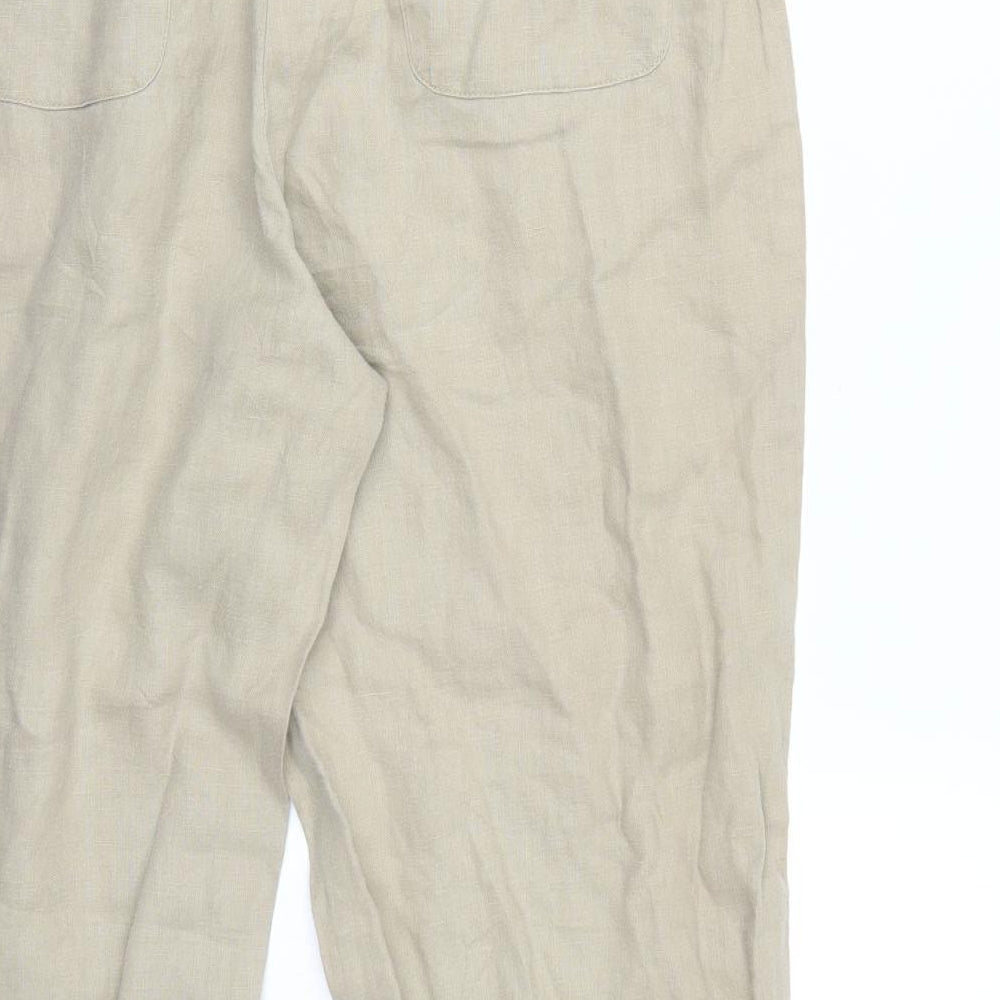 Cotton Traders Womens Beige   Trousers  Size 14 L27 in