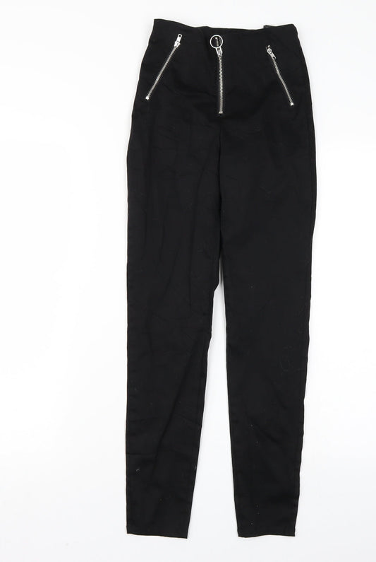 H&M Womens Black   Trousers  Size 4 L29 in