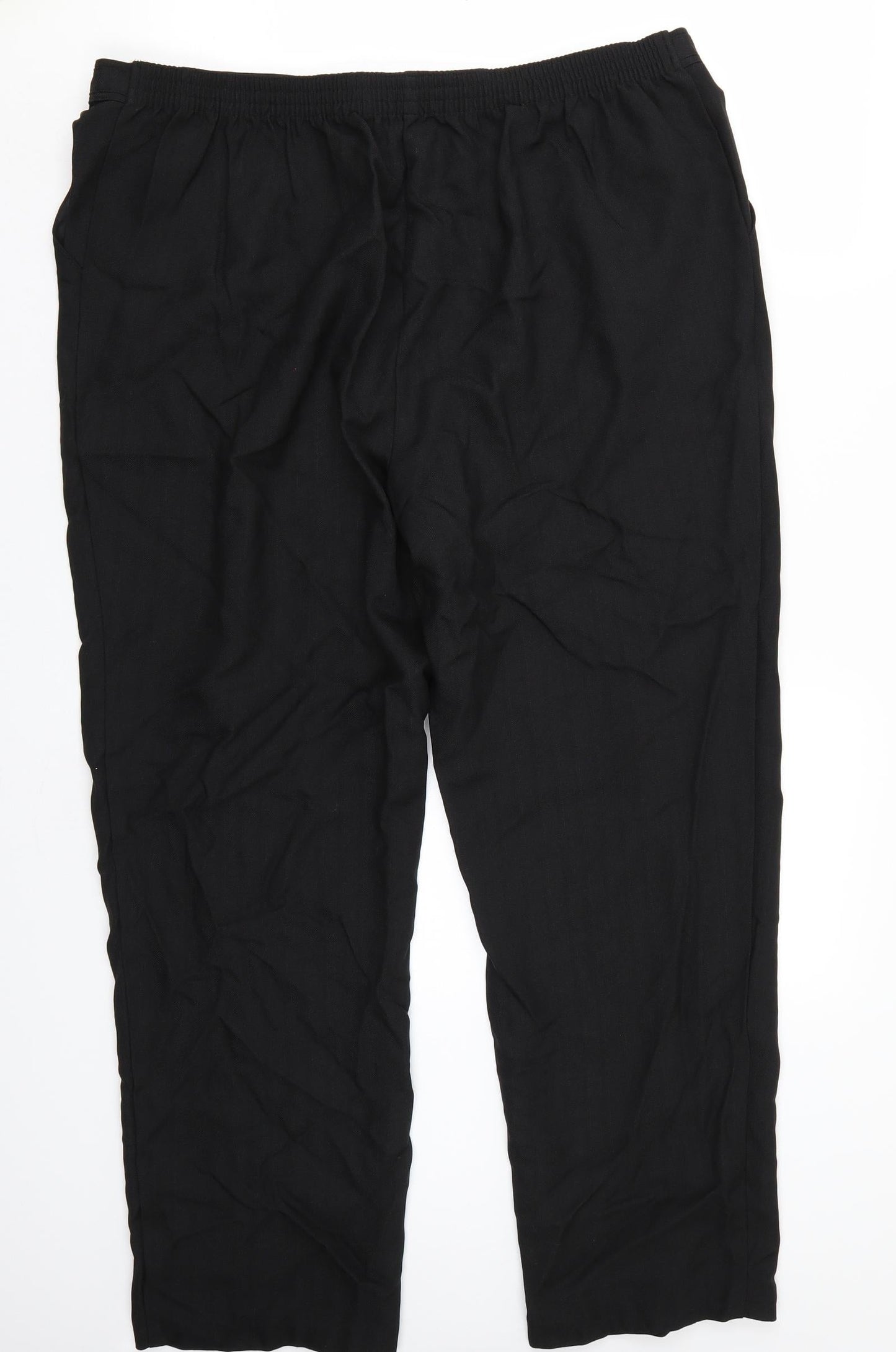Marks and Spencer Womens Black   Trousers  Size 18 L26 in
