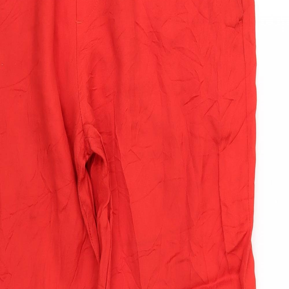H&M Womens Orange   Trousers  Size 10 L28 in