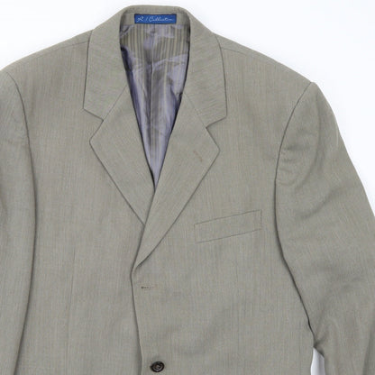 Preloved r i collection Mens Grey   Jacket Suit Jacket Size 42 - Detail