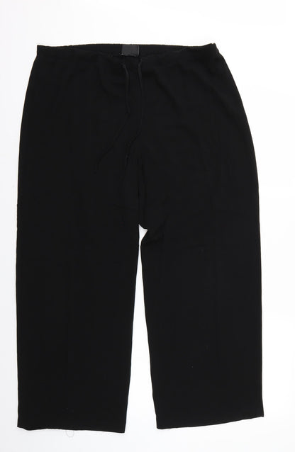 Preloved essence Womens Black   Trousers  Size 18 L27 in - Front
