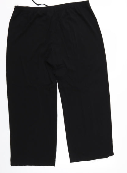 Preloved essence Womens Black   Trousers  Size 18 L27 in - Back
