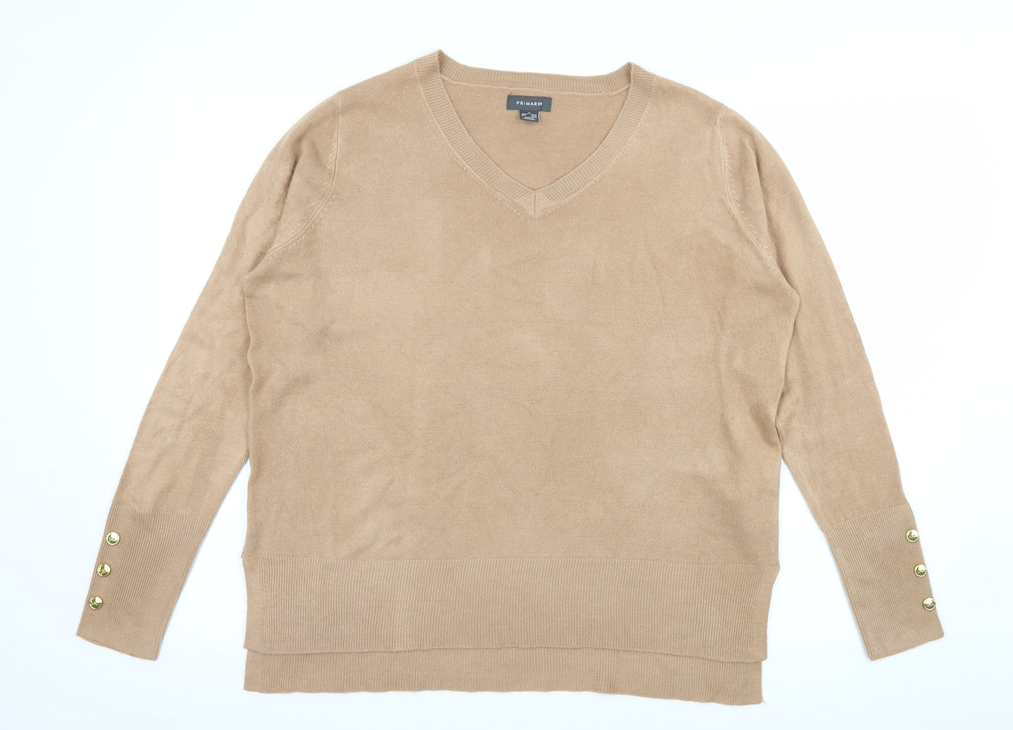 Primark Womens Brown  Knit Pullover Jumper Size 12