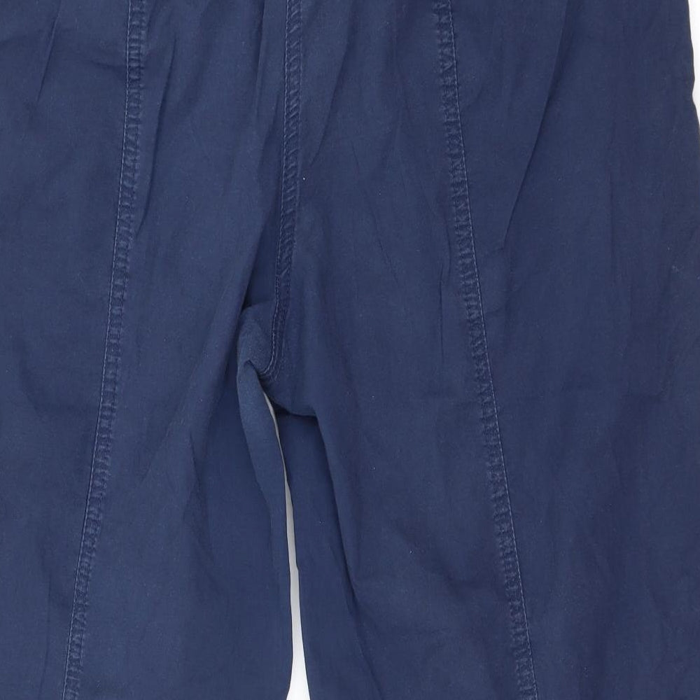 Sheego Mens Blue   Cropped Trousers Size 20 L21 in