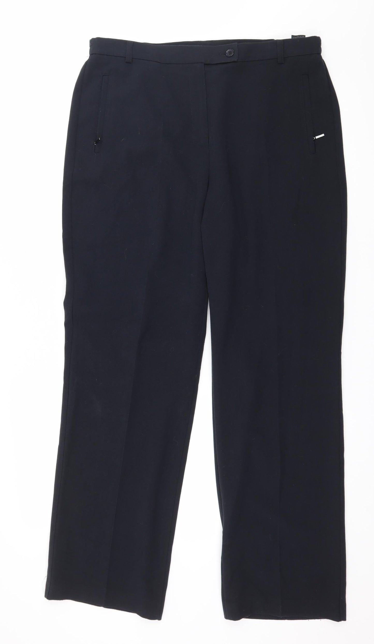 Marks and Spencer Womens Blue   Trousers  Size 14 L29 in