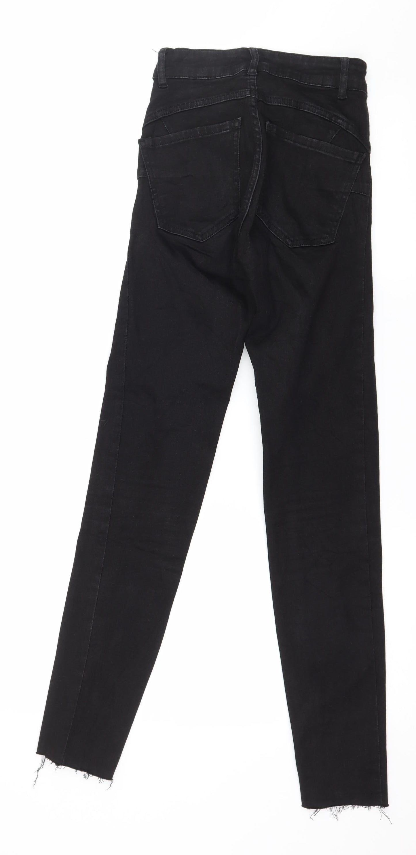 Denim & Co. Womens Black  Denim Skinny Jeans Size 8 L28 in