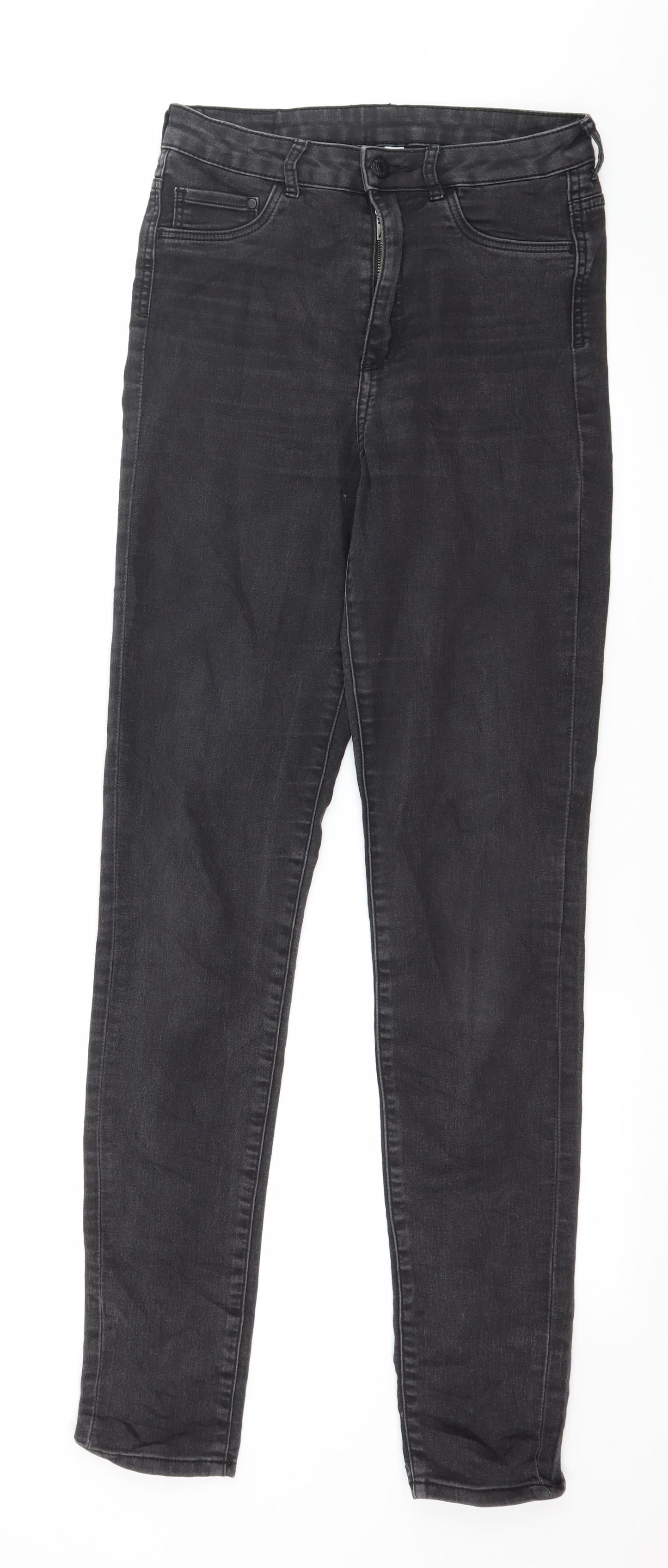 H&M Womens Grey  Denim Skinny Jeans Size 28 in L31 in