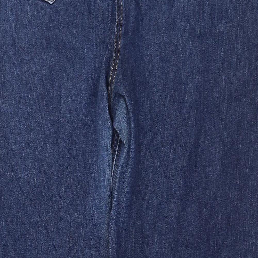 Bonita Womens Blue  Denim Straight Jeans Size 14 L27 in