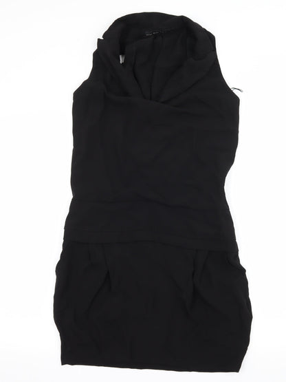 Preloved Zara Womens Black   A-Line  Size M - Front