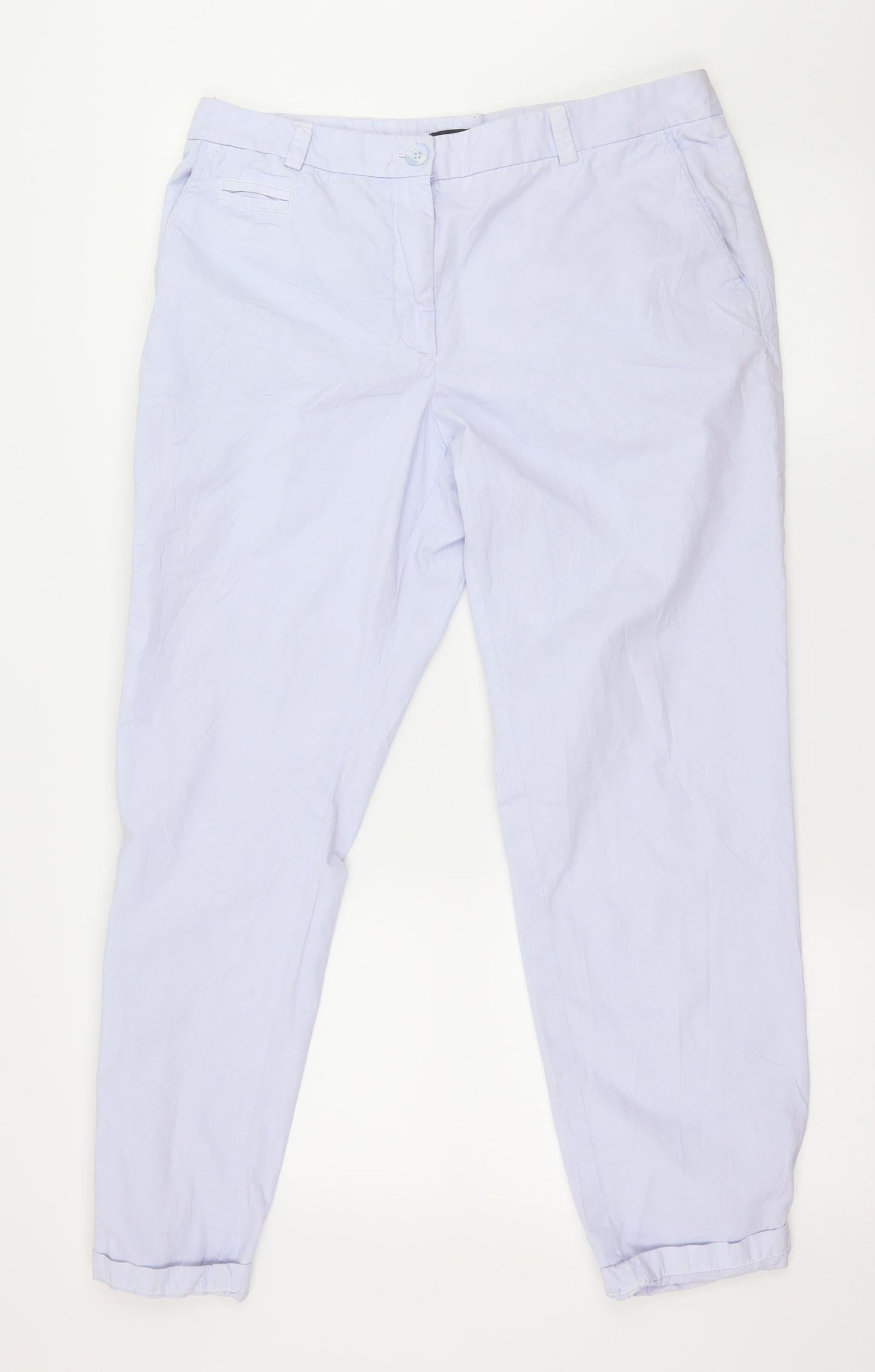 Marks and Spencer Womens Blue   Trousers  Size 14 L27 in
