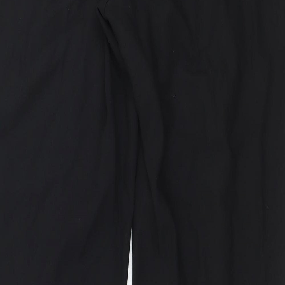 Marks and Spencer Womens Black Striped  Trousers  Size 8 L30 in