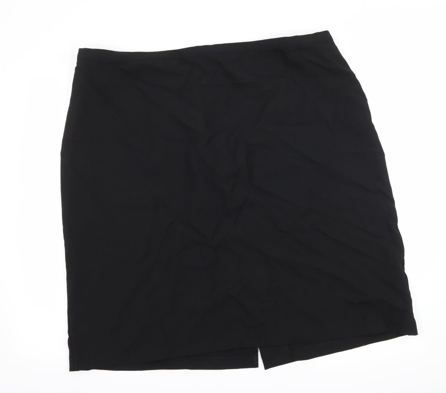 Preworn Womens Black   A-Line Skirt Size 42 in